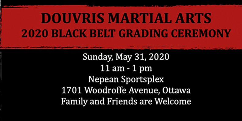 2020 Black Belt Ceremony - Douvris Martial Arts - Kemptville